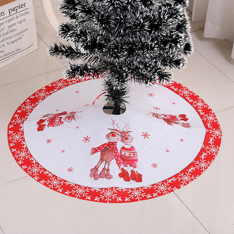 jupe arbre de Noël décorations cadeaux de Noël scène de Noël assortie